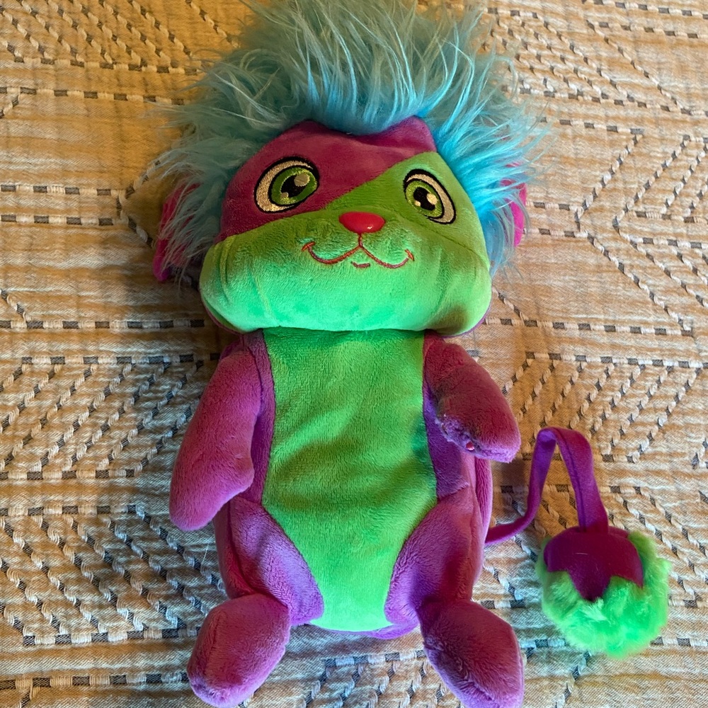POPPLES Yikes Plush 2015 Spin Master Blue Purple Green 14" tall